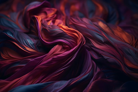 red silk background. Generative AIの素材
