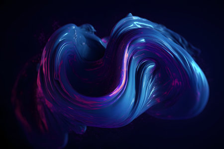 abstract background with water. Generative AIの素材