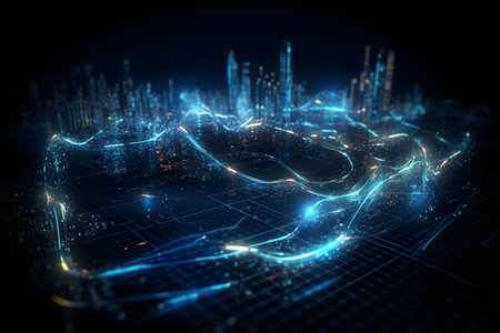 energy of fractal realms. Generative AIの素材