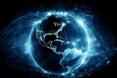 earth in space. Generative AIの素材
