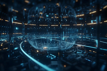 energy of fractal realms. Generative AIの素材
