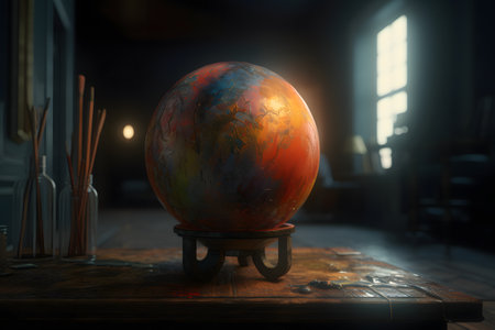 earth in space. Generative AIの素材