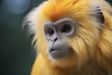 close up of a macaque. Generative AIの素材