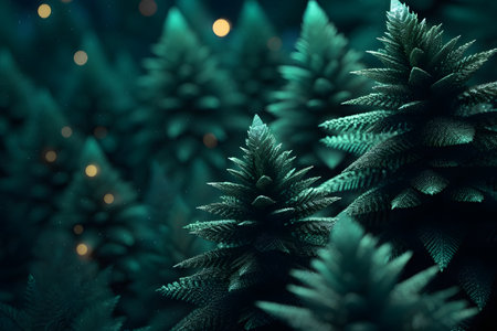 christmas tree background. Generative AIの素材