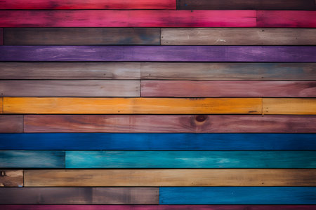 colorful wooden background. Generative AIの素材