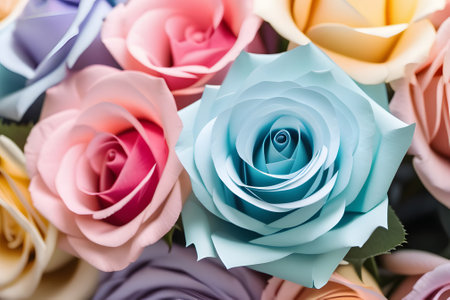 bouquet of pink roses. Generative AIの素材