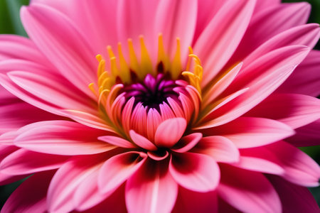 Close-up of pink dahlia flower with delicate petals and intricate center. Isolated background makes it perfect for creative projects, marketing materials, social media, and nature appreciation.の素材