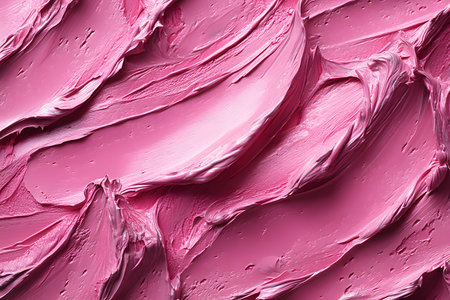 Vibrant pink textured surface featuring smooth and wavy patterns, ideal for creative design projects. this abstract background offers a fresh and dynamic look, suitable for use in posters, presentations, and digital artwork. Generative AIの素材