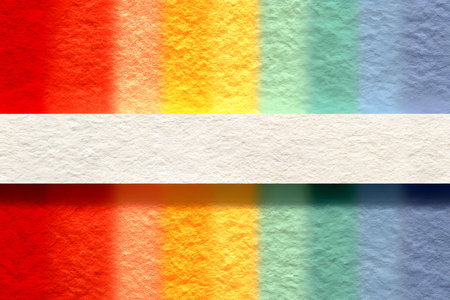 Colorful gradient spectrum showcasing red, orange, yellow, green, blue, and purple hues on a textured surface. suitable for use in abstract design projects, posters, and creative backgrounds. Generative AIの素材