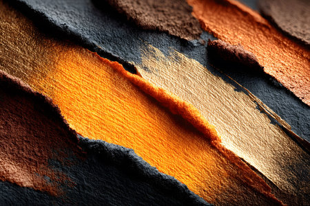 Warm Tones Abstract Texture with Earthy and Gold Hues for Creative Design Projects Generative AIの素材