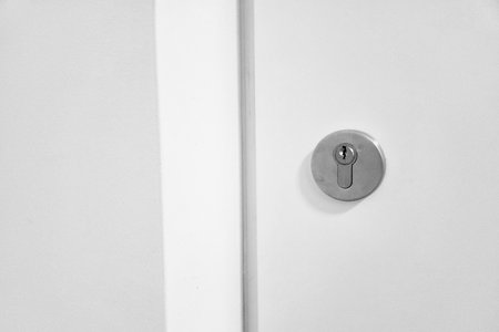 Minimalist Interior Design with Modern Door Lock for Secure Home Spaces