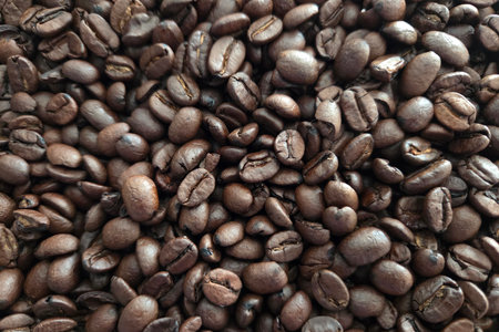 Rich Aromatic Coffee Beans - Perfect for Cafe Decor, Packaging Design, and Gourmet Products