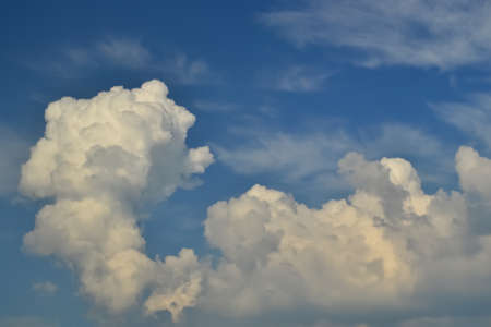Blue sky with clouds Blue Nature background