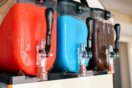 Ice granite containers Summer drink Juice deviceの写真素材
