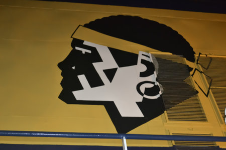 Ajaccio, France, August 18, 2013: Moor head on a ferry to Corsicaのeditorial素材