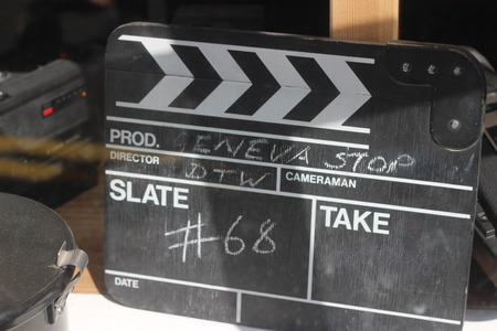 Vintage Movie Clapperの写真素材