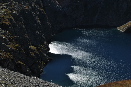 lago superiore in val formazzaの写真素材