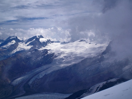 landscape from the summit of western breithorn