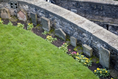 cemetery for soldiers dog in the castle of edinburghのeditorial素材