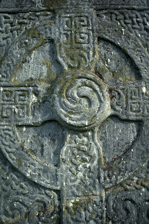 rune stone in scotlandの写真素材