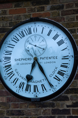 clock of the observatory of greenwichのeditorial素材