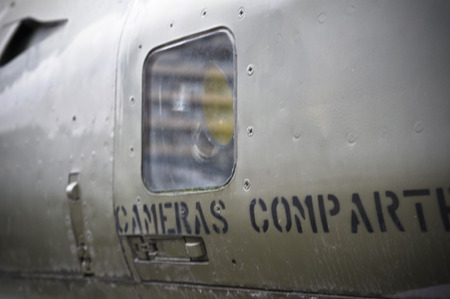 detail of an old militar jetのeditorial素材
