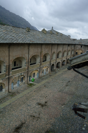 court of the fort of exillesの写真素材