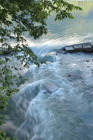 Beautiful waterfalls in the Caucasus Mountains.の写真素材