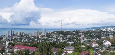 View of the city of Sochi from the observation deck of the southwestern part.の写真素材