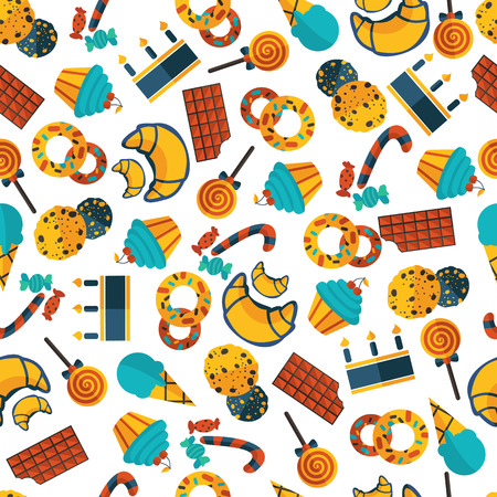 sweets seamless pattern のイラスト素材