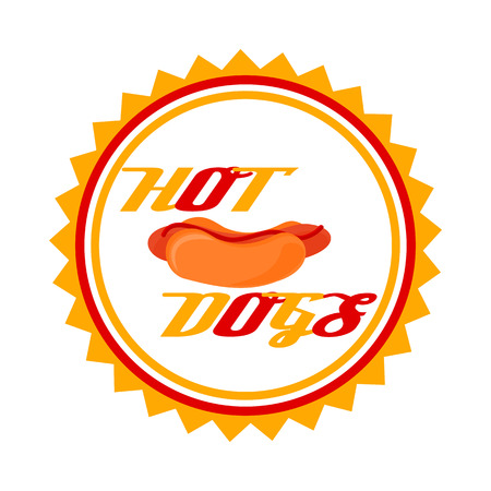 flat hotdogのイラスト素材