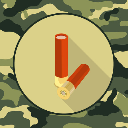 flat icon ammo,item in camouflage vector format eps10のイラスト素材