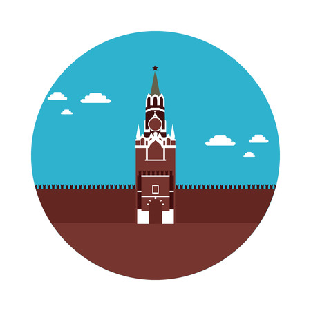 flat icon Kremlin in vector format eps10のイラスト素材