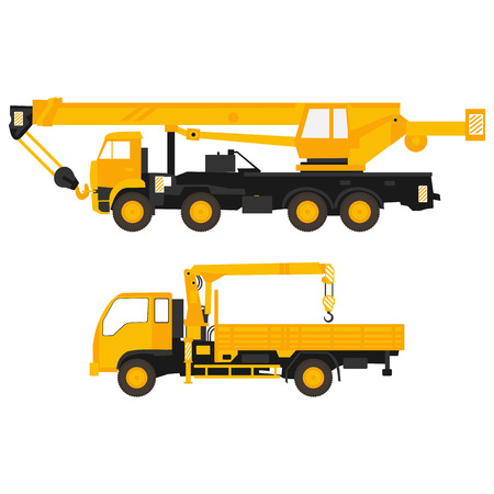 flat illustration of set craneのイラスト素材