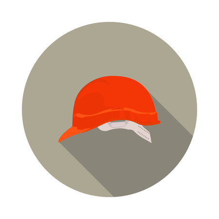 flat icon construction helmetのイラスト素材