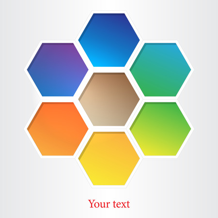 Honeycomb structure on the grey background. Eps 10 vector file.のイラスト素材