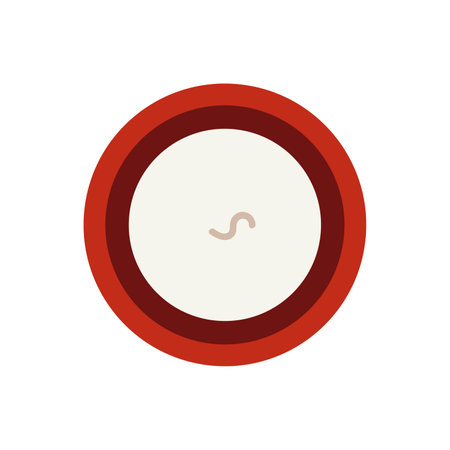 flat candle top view vector illustrationのイラスト素材