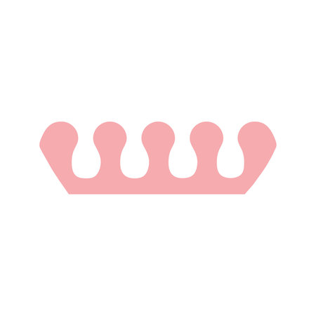 Vector pedicure fingers and toes separators flat illustrationのイラスト素材