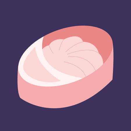 Vector manicure hand bowl flat illustrationのイラスト素材
