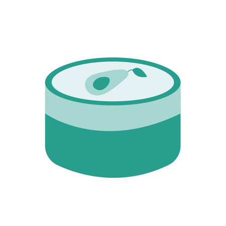 Vector jar with avocado hand cream sketch. Hand drawn cream flat illustration illustrationのイラスト素材