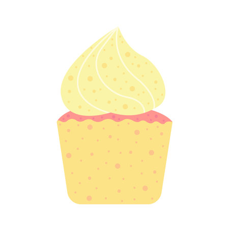 Aroma cupcake bath bomb vector illustrationのイラスト素材