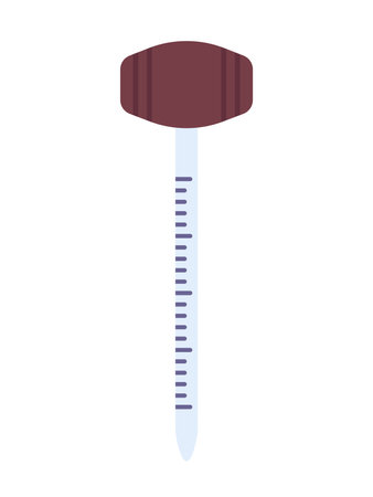 Flat style wine thermometer vector illustrationのイラスト素材