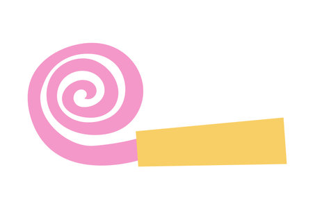 Party blower vector flat illustrationのイラスト素材