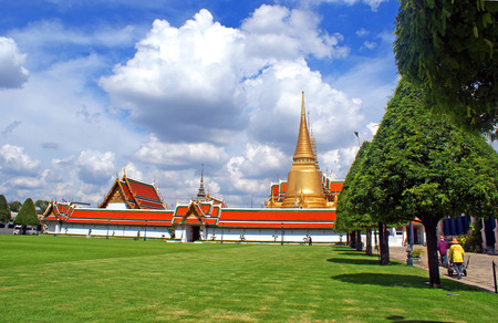 Locals Working in Royal Palace in Bangkokのeditorial素材