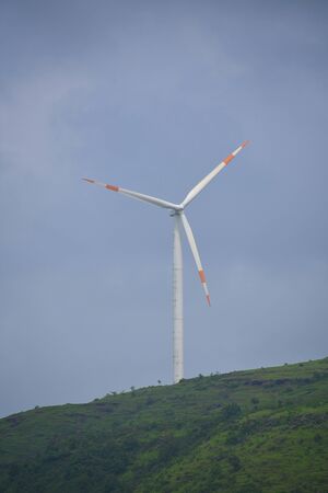 Wind Turbine On A Hill