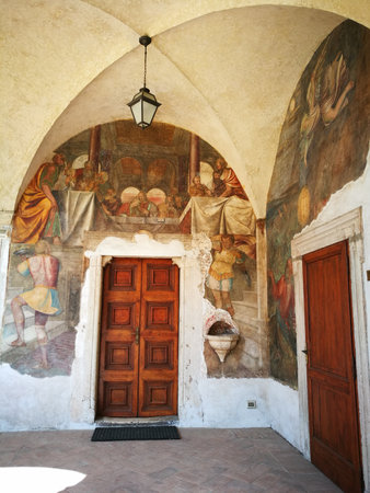 Interior of the Church in Brescia, Italy