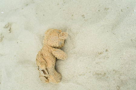 Alone bear doll,very sad,alone,lonely,dark tone,vintage stlye