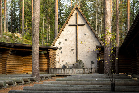 Church under the open skyの写真素材