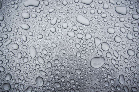 water drops on brown backgroundの写真素材