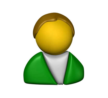 Member Icon showing abstract people in a comic styleの写真素材